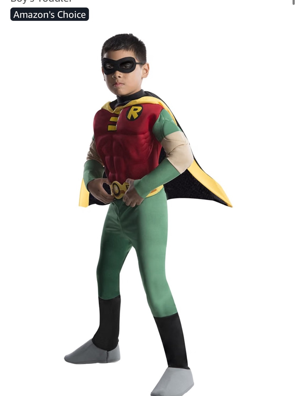 Rubie's Green, Red and Yellow Robin Superhero Costume - Picture 1 of 4